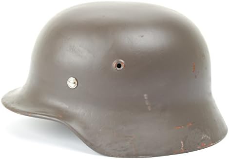 Original German WWII M40 Stahlhelm Steel Helmet- Shell Size 66, Maker Marked