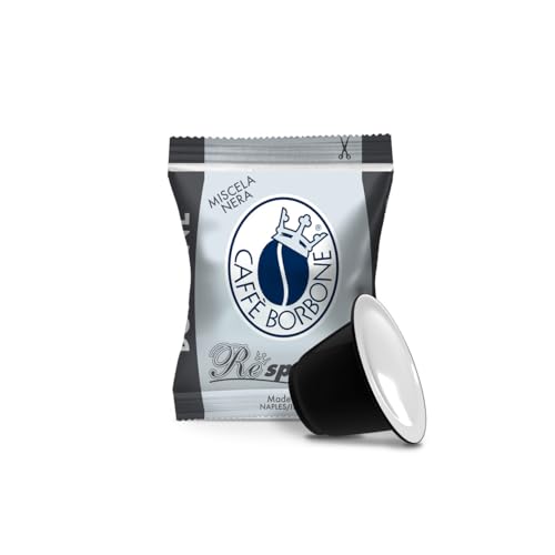 Caffè Borbone Miscela Nera Espresso Pods Compatible with Nespresso Original Machines, Dark Roast Black Blend, 100 Count Espresso Coffee Pods