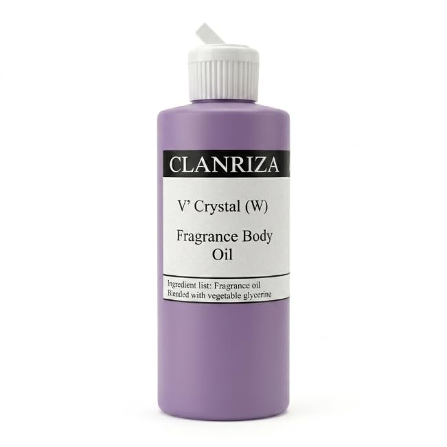 1 Fl Oz V' Crystal Natural Fragrance Body Oil For Women