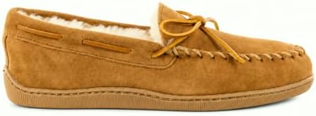 Minnetonka Men's Sheepskin Hardsole Slipper