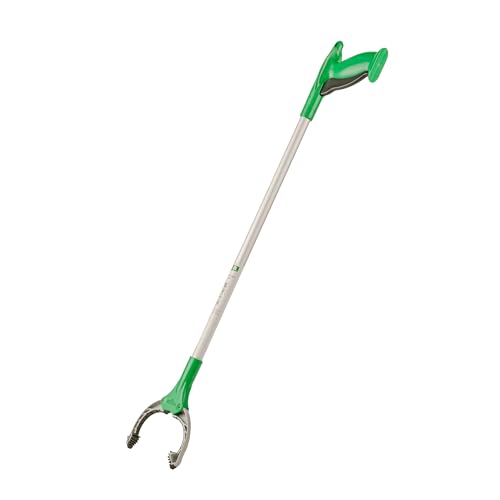 Unger NT080 Nifty Nabber Trigger-Grip Extension Arm, 32in, Aluminum/Green