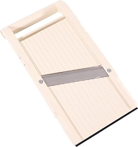 Benriner Mandoline Slicer with 4 Blades, Japanese Stainless Steel, BPA Free, 12.75 x 3.625-Inches, Beige