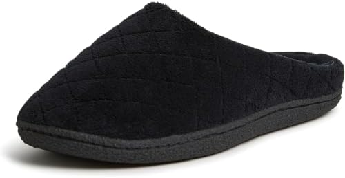 Leslie Terry Clog House Shoes with Memory Foam, Indoor Slippers with Wide Widths