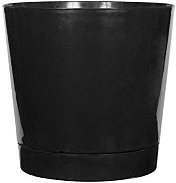 Novelty Majestic Full Depth Round Cylinder Pot, Glossy White, 8-Inch (10082)