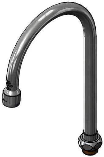 Rotating Swan Neck Faucet, 1.5 GPM, 5-11/16" Spacing, 10-3/8" Height, 6-3/8" Clearance by T&S Brass