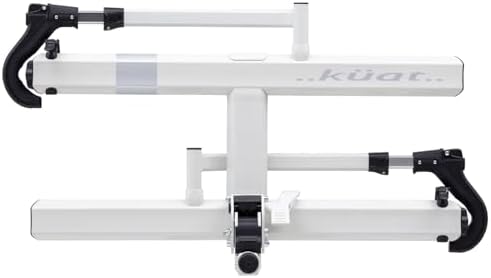 Kuat Sherpa 2.0 Compact 2-Bike Transporting Hitch Rack | Durable Lightweight Aluminum Compact 2-Bike Transporting Hitch Rack w/Cable Lock & Foldable Tire Cradles, 40 Lbs per Tray