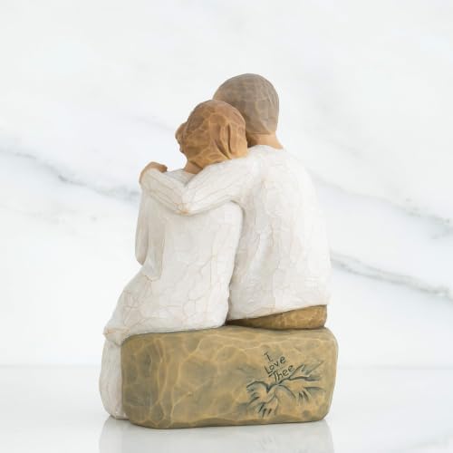 Willow Tree You and Me (Darker Skin), Sculpted Hand-Painted Figure | Cast from a Susan Lordi Original Carving, Expression of Love and Caring, Display on Shelf, Table or Mantel, Fitted Gift Box