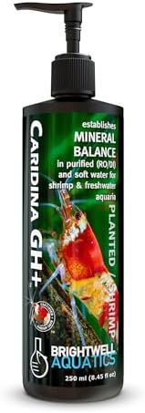 Brightwell Aquatics Caridina GH+ Shrimp Mineral Supplement RO/DI, 250ml