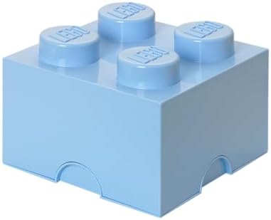 Room Copenhagen LEGO Storage Brick Drawer 4, 9-3/4 x 9-3/4 x 7-1/8 Inches, Bright Yellow (4003) | Stackable Storage Box Storage with Lid Toy Organization Home Decor Office Kids Room