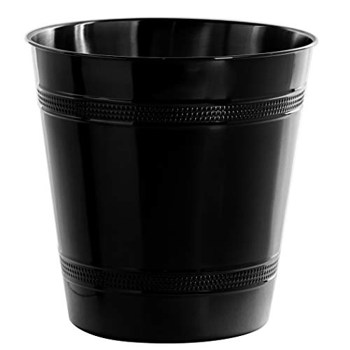 BINO Metal Waste Basket for Home, Office, Bathroom, Dorm, Kitchen and More | Trash Can Bin for Bedroom | Desk Trash Can | Home Essentials