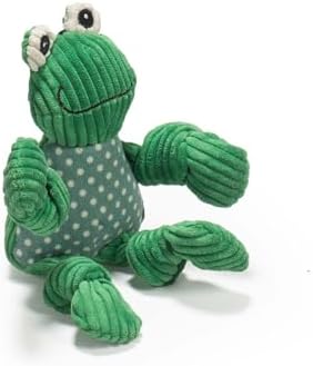 HuggleHounds Knottie Plush Dog Toy - Dog Stuffed Animal Toy, Squeaky Puppy Toys, for Small, Medium & Large Dogs, Durable Plush to Keep Them Busy - Ms Maddie Sock Monkey, Large