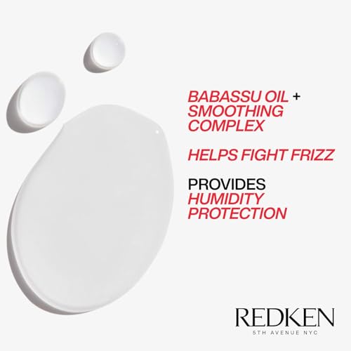 Redken Frizz Dismiss Instant Deflate Sulfate-Free Oil-In-Serum For Frizzy Hair - Enhances Smoothness and Shine With Babassu Oil