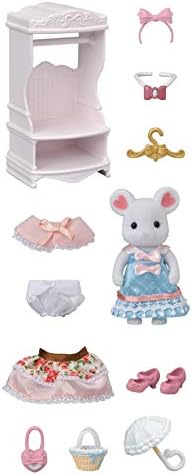 Calico Critters Fashion Playset, Town Girl Series - Sugar Sweet Collection - Unleash Fashion Creativity with This Stylish Playset!
