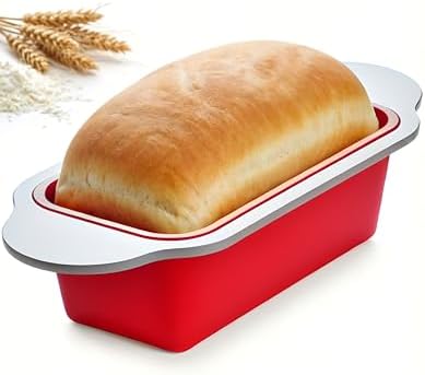 Premium Non-Stick Silicone Bread Loaf Pan, 9x5 Inches – Heavy-Duty Steel Frame, Non-Toxic, BPA & PFOA Free – Perfect for Pound Cakes, Breads, & More.