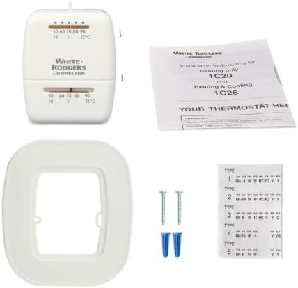 White-Rodgers Snap Action Thermostat, Cool Only, 1C21-101