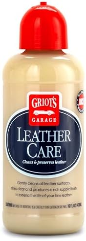 Griot's Garage Leather Care Spray, Car Seat Cleaner and Conditioner for Upholstery, Furniture, Clothing, and More, 10994, 22oz