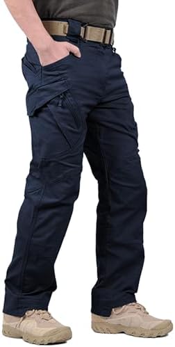 LABEYZON Men's Casual Cargo Work Pants Outdoor Lightweight Military Tactcial Pants for Men with 9 Pockets