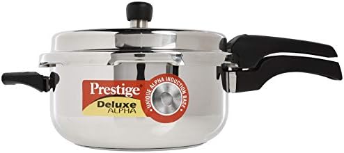 Prestige Deluxe Stainless Steel Deep Pressure Pan 5 liters