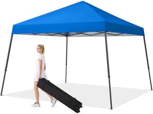 MASTERCANOPY 11x11 Slant Leg Pop Up Canopy Tent Black