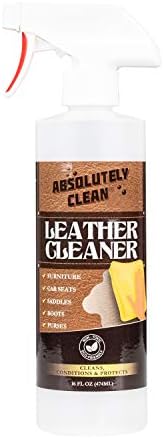 Amazing Leather Cleaner/Conditioner/Deodorizer | Powerful, Natural Enzyme Cleaner | USA Made | Great for Leather & Vinyl, Furniture, Boots, Purses