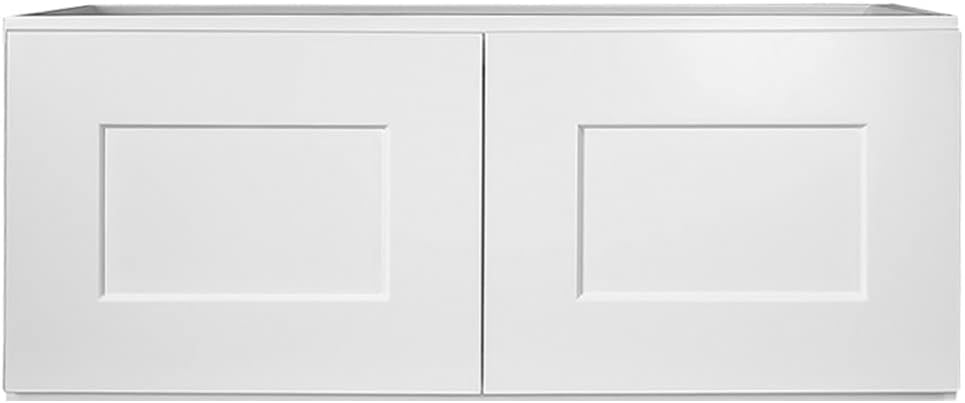 Design House Brookings Kitchen Bridge Wall Cabinet, 30", White | Wall Mount, Contemporary/Modern, Wood, Kitchen, 561639