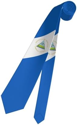 National Flags Tie Comfortable Soft Novelty Necktie Unisex for Weddings Party Birthday Gift