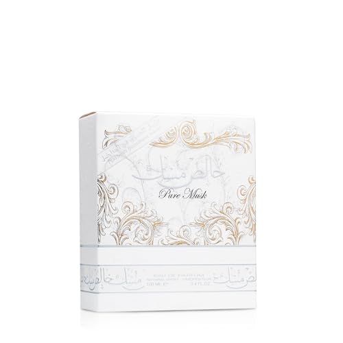 Lattafa Pure Musk Eau De Parfum Spray, 3.4 Ounce (Unisex)