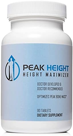 Growth Supplement - Once Daily Height Growth Support for Kids, Teens, Women and Men - US Doctor Developed Height Growth Pills - Year Supply (12 Pack)