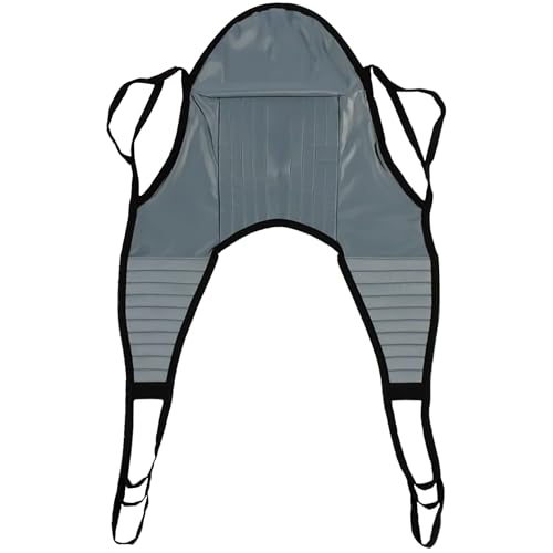 Patient Aid Padded U-Sling with Head Support for Hoyer Patient Lift Sling | Holds up to 225 lb | Soft Polyester Fabric | Head & Body Support | Lifting Straps for Safe Transfers of the Elderly Patients