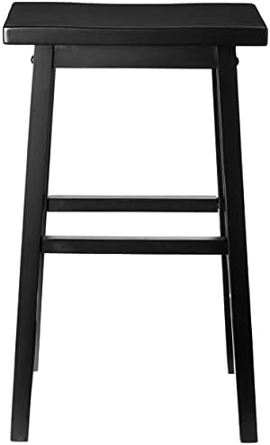 SilkWood Studio Arizona 24 inch Solid Wood Saddle Stool, Red