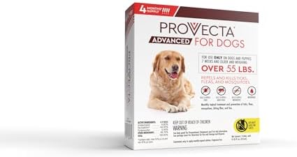 Provecta® Advanced for Extra Large Dogs (Over 55 lbs) Flea and Tick Topical Treatment, 4-Month Supply