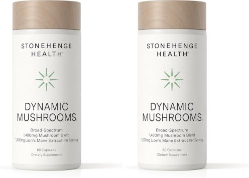 Stonehenge Health Dynamic Mushrooms® | Lions Mane+ Brain, Memory, Focus