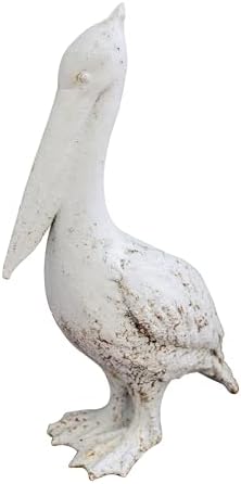 Creative Co-Op Resin Pelican with Distressed White Finish