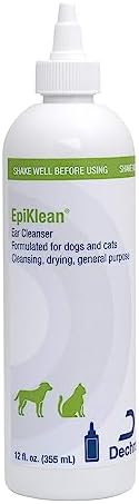 EpiKlean® Ear Cleanser for Dogs and Cats, 12 Fl Oz | Cleansing, Drying, General Purpose; Packaging May Vary