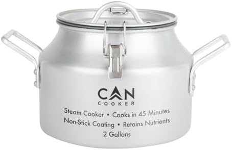CanCooker Junior Convection Steam Cooker | 2 Gallon | Feeds Up to 10 People | Includes Lid Travel Bag & Recipe Book | Non Stick Coating