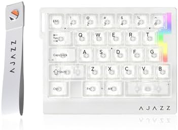 AJAZZ AK029 Wired One-Handed Hall Effect Mechanical Gaming Keypad, 29 Keys | Magnetic Switch, Rapid Trigger, 8KHz Polling, SOCD/DKS, RGB Backlit, Web Driver Customizable, Portable, Black Gray