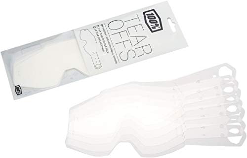 100% 51010-010-02 Laminated Tear-Offs ,Clear Lens, Free Size