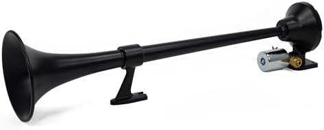 HornBlasters Mini-Tug 12/24 Volt Air Horn Only - Single Trumpet - Deep Sound - Efficient on Air