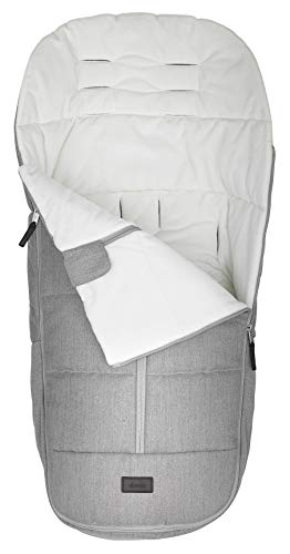 Diono Quantum Classic All Weather Footmuff To Protect Your Baby in Car Seats & Strollers, Light Grey Cube