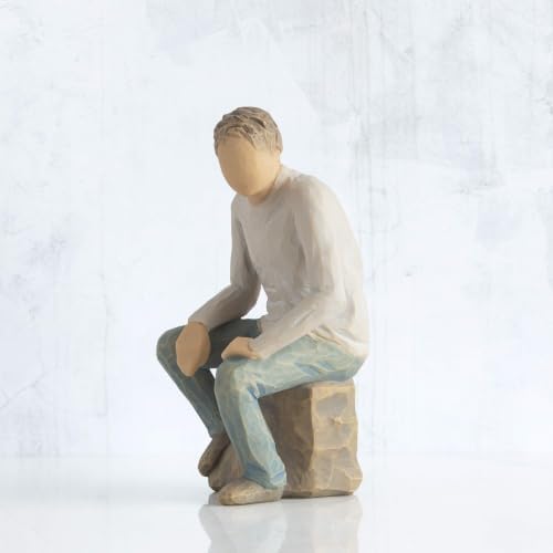 Willow Tree Happiness, Sculpted Hand-Painted Figure | Cast from a Susan Lordi Original Carving, Meaningful Keepsake Gift for Loved Ones, Display on Shelf, Table or Mantel