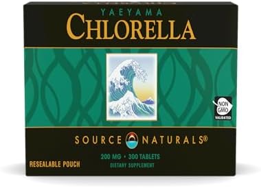 Source Naturals Yaeyama Chlorella, Freshwater Green Superfood*- 200 mg - 300 Tablets