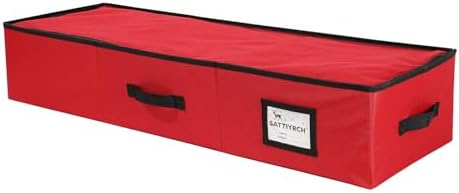 Sattiyrch Christmas Ornament Storage Box,Box Contributes Slots for 128 Holiday Ornaments 3-Inch
