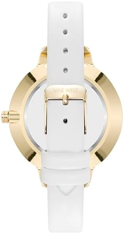 Nine West Women's Floral Dial Smooth Strap Watch