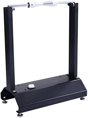 GOFLAME Motorcycle Bike Rim Tire Wheel Balancing and Truing Stand Spin Static, 16”×8 3/5”×20”, Black