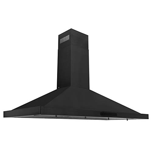 ZLINE Convertible Vent Wall Mount Range Hood in Black Stainless Steel (BSKBN) (42)