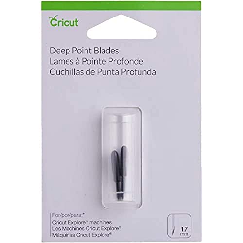 Cricut Deep - Point Blade + Housing, Cutting Blade with Deep Cut Housing | Cut Materials up to 1.5mm Thickness - For Personalized Crafts - Compatible with All Cricut Maker & Explore Machines