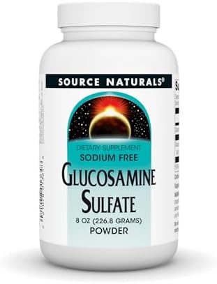 Source Naturals Glucosamine Sulfate, 8 oz Powder | Sodium-Free Powder For Joint Support*