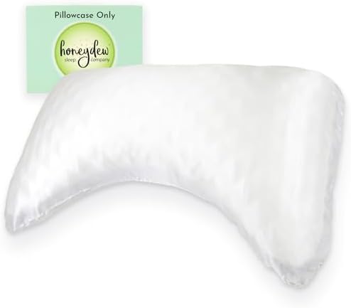 Honeydew Queen Side Pillow Case - Fits The Scrumptious and Essence Curved Pillows for Side Sleeping - Comfortable and Soft Cooling Viscose Made from