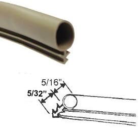 STB Weatherstrip, Kerf-Mounted, Bulb Type, Tan - 25 ft Roll