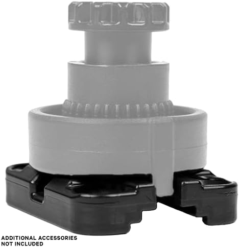 YakAttack MightyMount II | Compact Track Mount for Kayak Accessories | LockNLoad & T-Bolt Compatible | Includes Mounting Hardware | 2" x 2.375" x